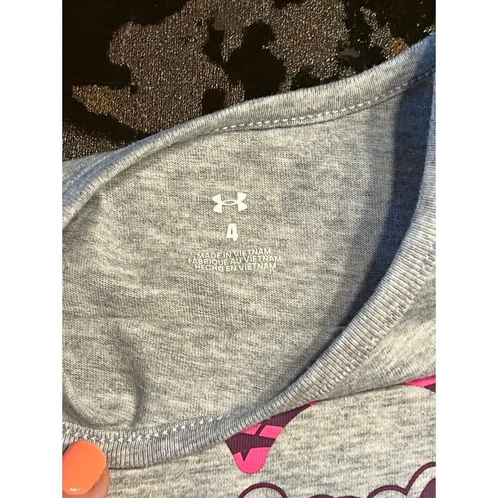 Under Armour Athletic Set Size 4 Heart Zebra Graphic